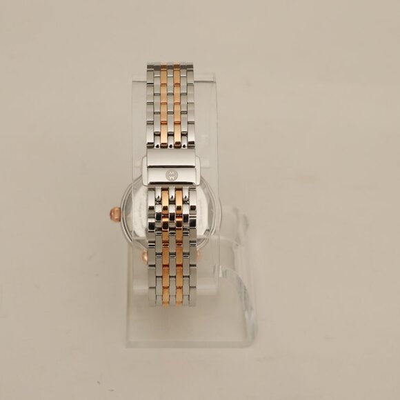 Michele Sidney MoP Diamond Silver Rose Gold Watch - Picture 8 of 13